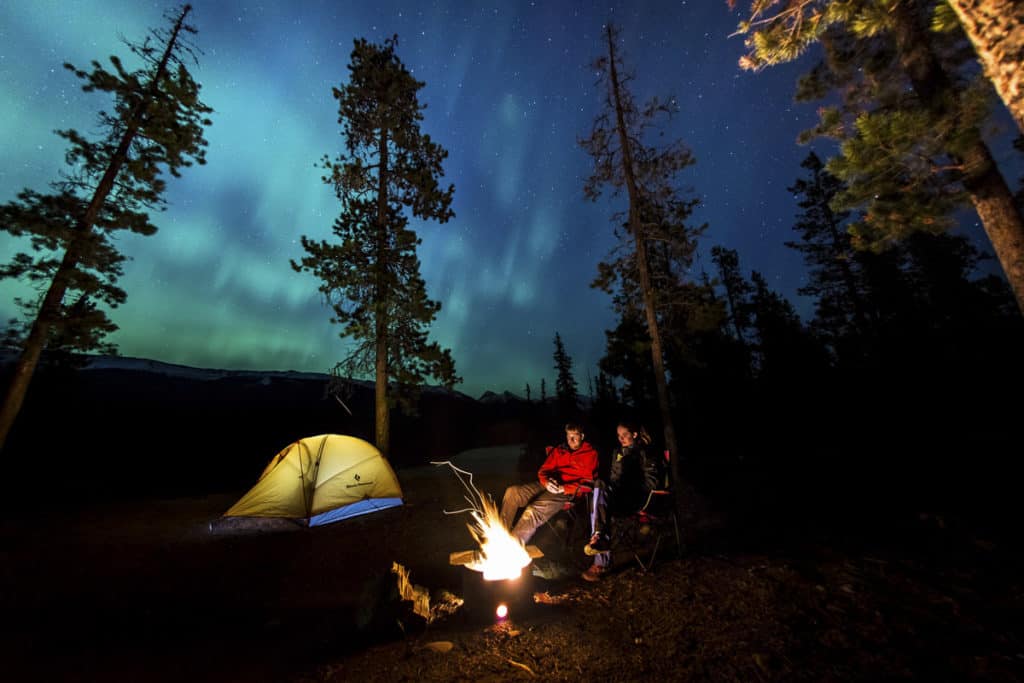 Camping and Northern Lights