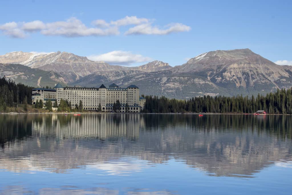 The iconic Fairmont Chateau Lake Louise