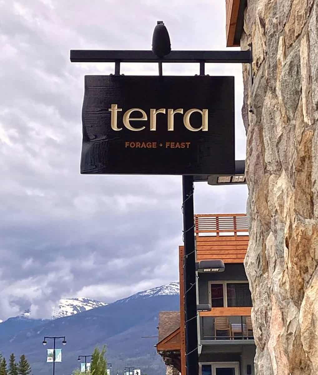The sign at Terra Jasper