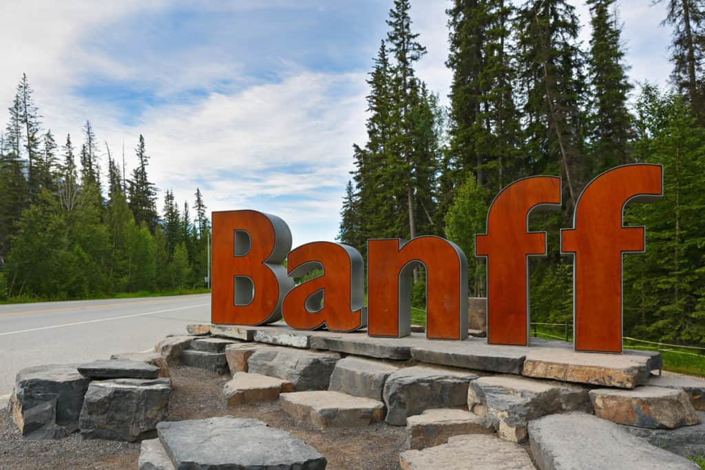 Banff Welcome Sign