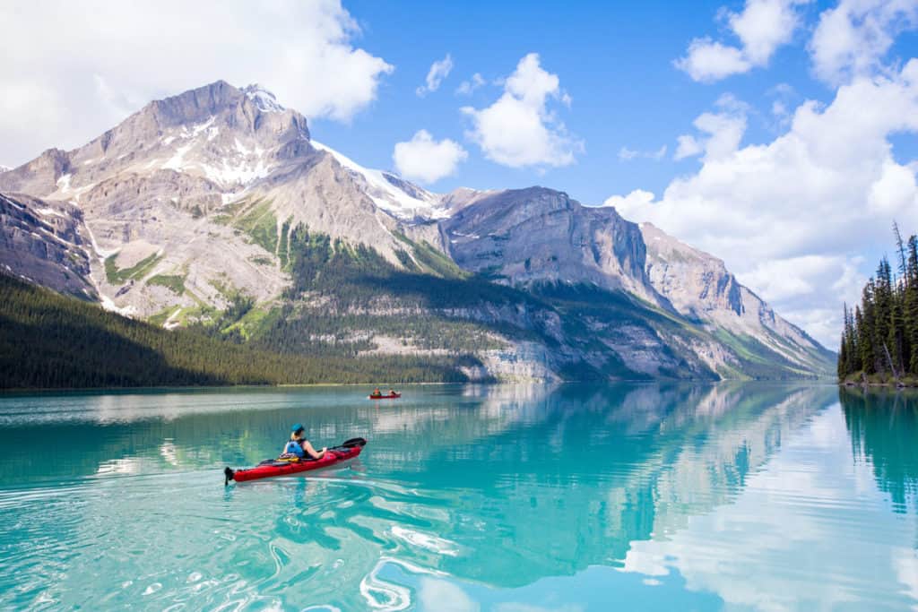 Kayaking in Jasper