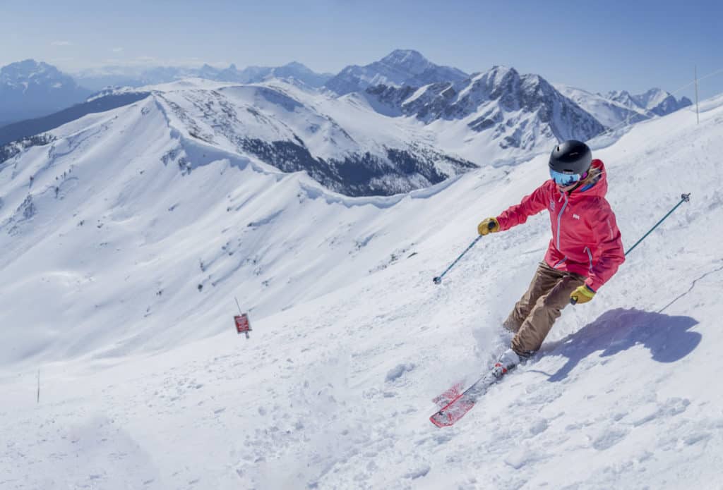 Skiing at Marmot Basin in Jasper