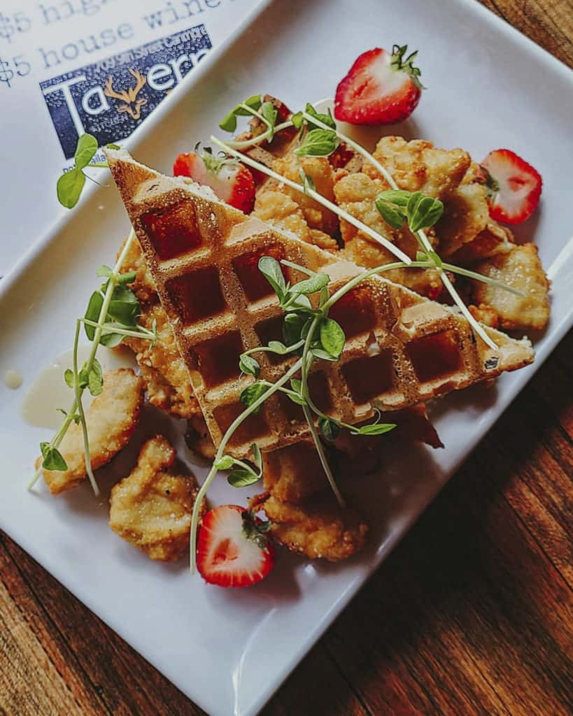 Chicken and Waffles from Tavern 1883