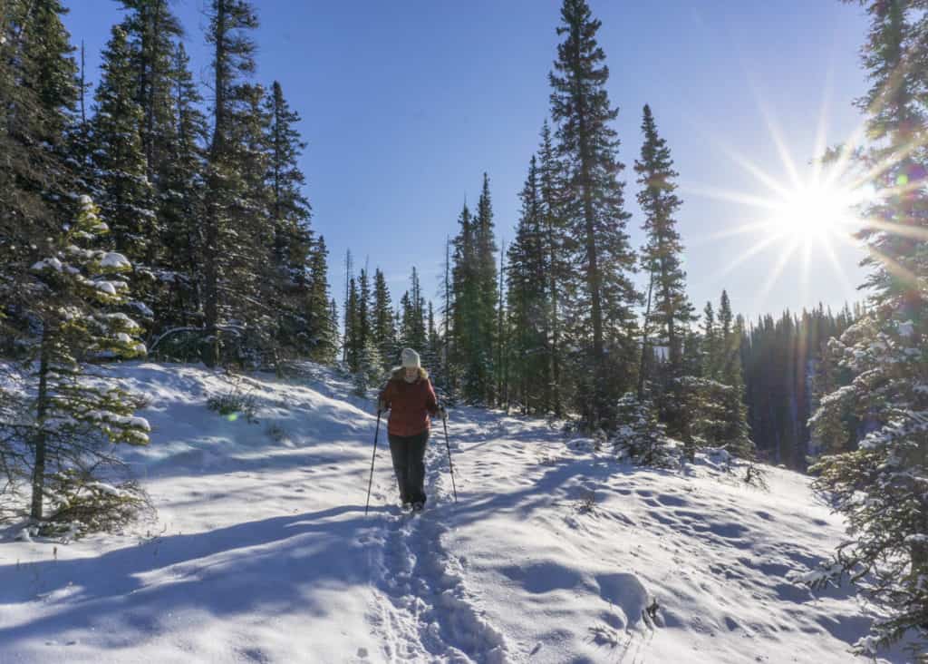 Winter hike to Crescent Falls