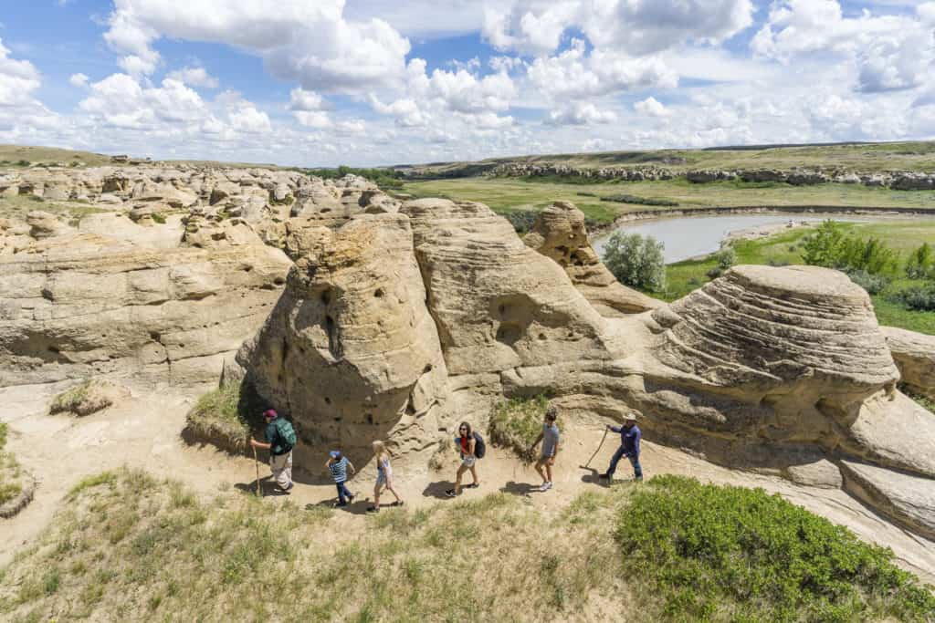 Hiking through the Hoodoos