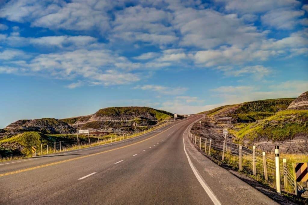 Road near Drumheller