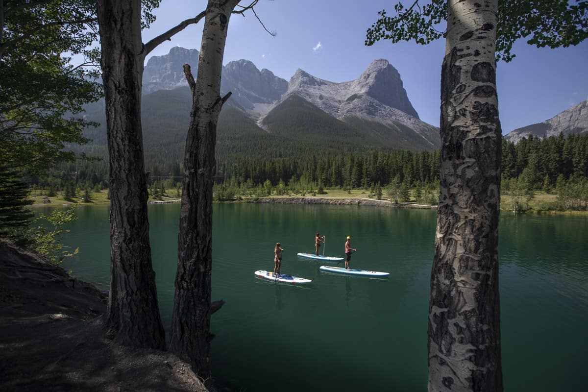Views at Quarry Lake in Canmore