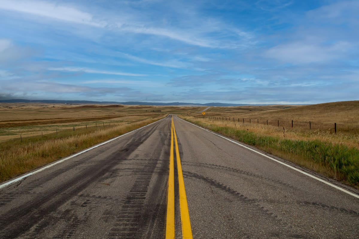 Road to Cypress Hills, Alberta