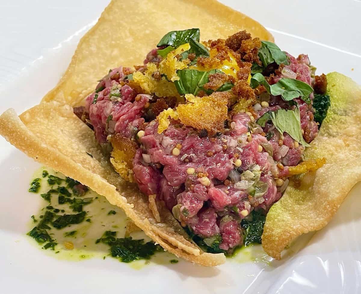 Steak Tartare at Ernest's Dining Room at NAIT