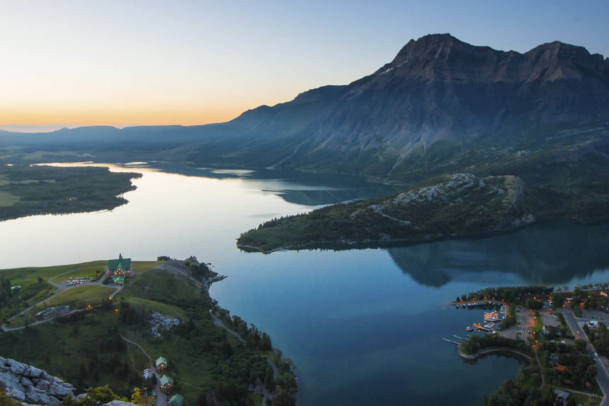 View of Waterton Lakes National Park