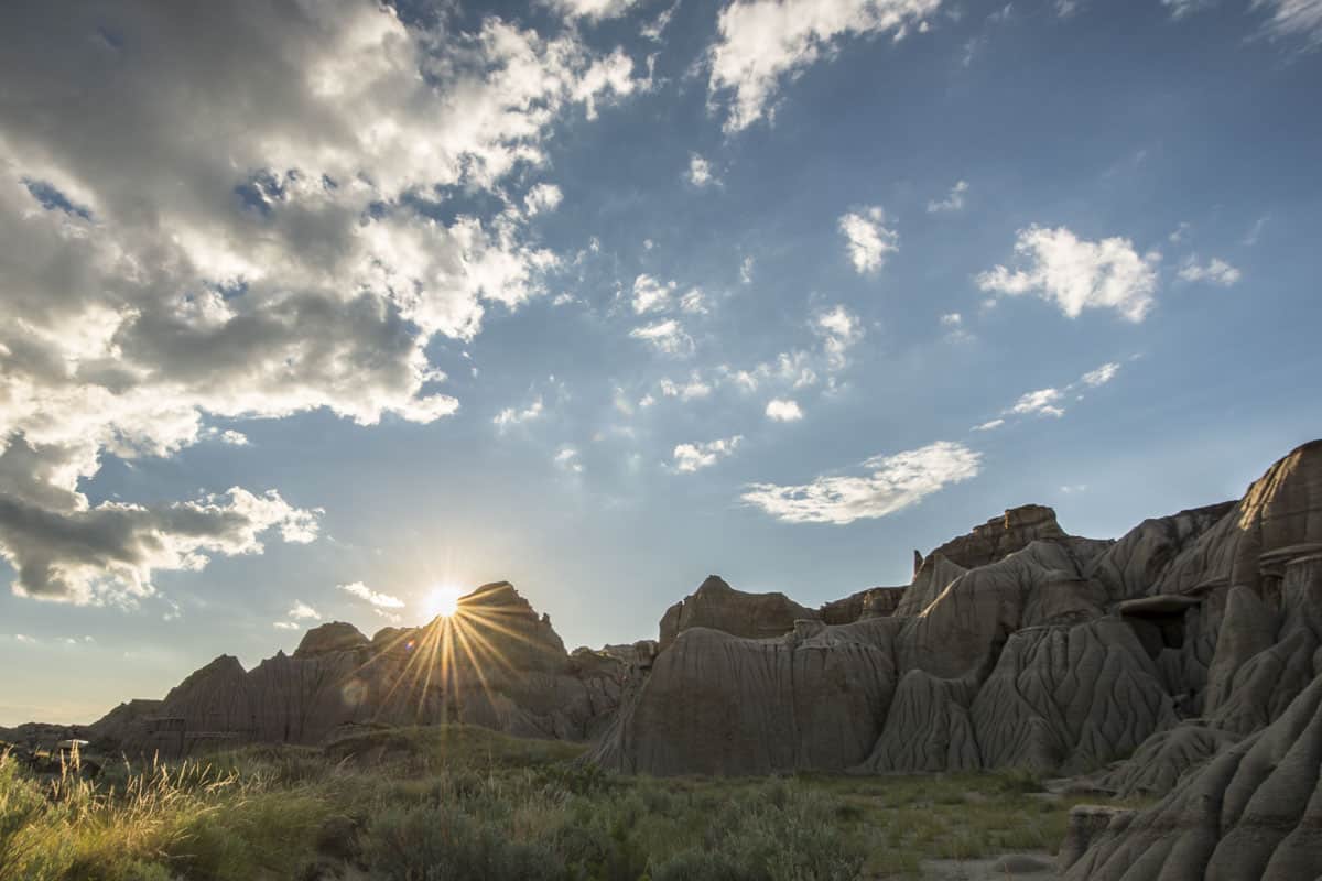 Dinosaur Provincial Park Sun Burst