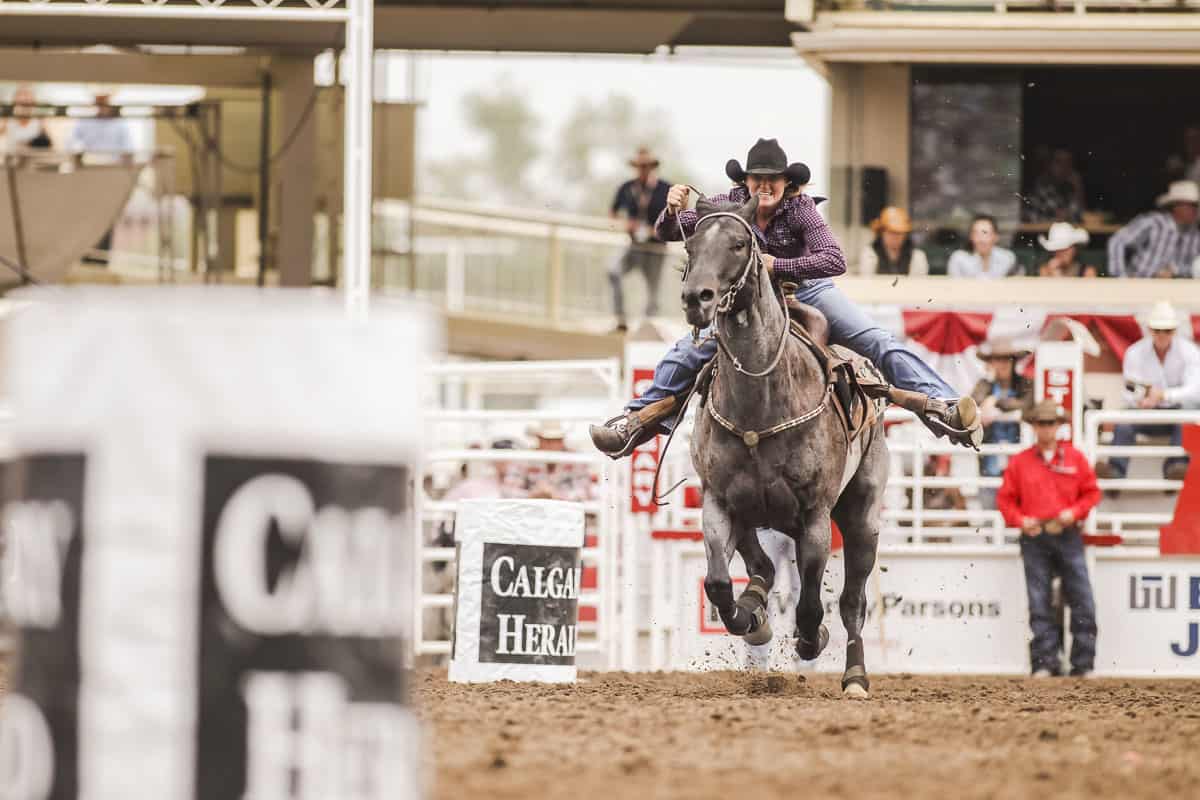 Female Rider Barrel Racing