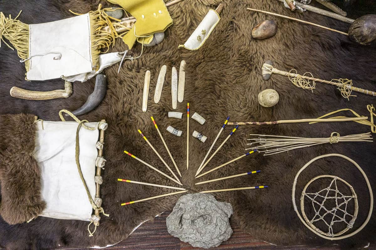 Indigenous Artifacts at Head-Smashed-In Buffalo Jump World Heritage Site