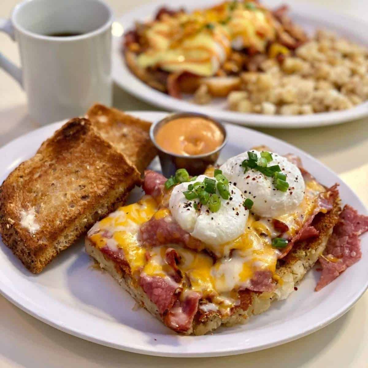 A brunch plate from Belmont Diner in Calgary.