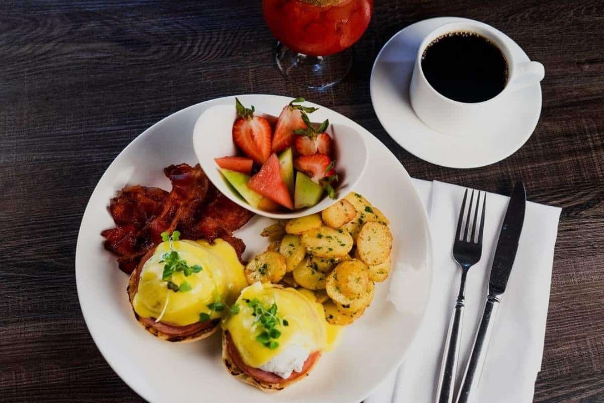 Eggs benedict from Bow Valley Ranche in Calgary. 