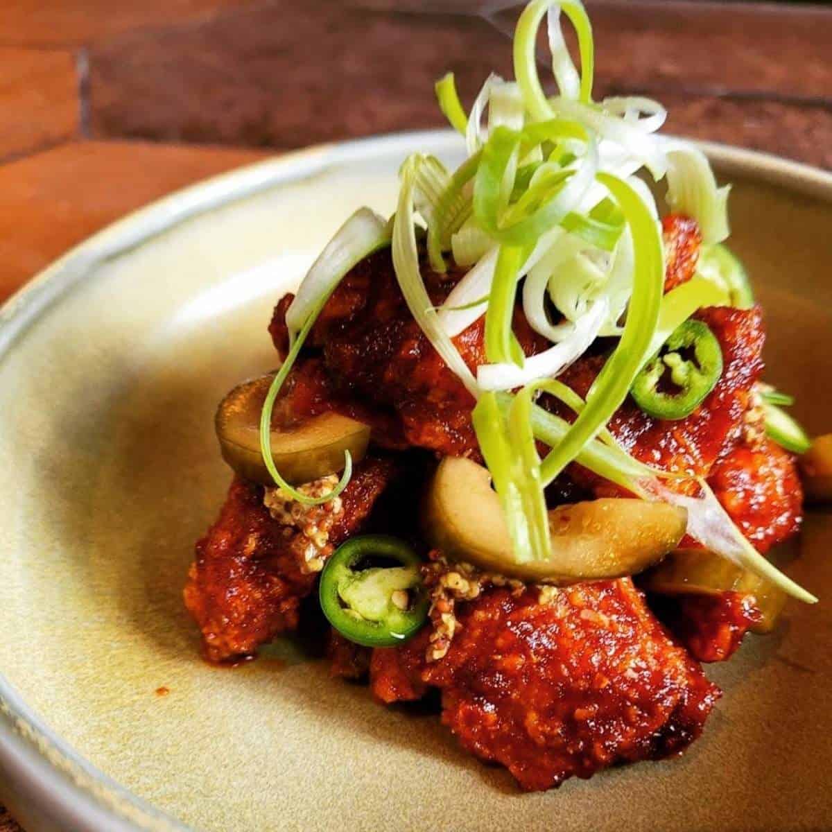 Hot chicken dish from Foreign Concept in Calgary. 