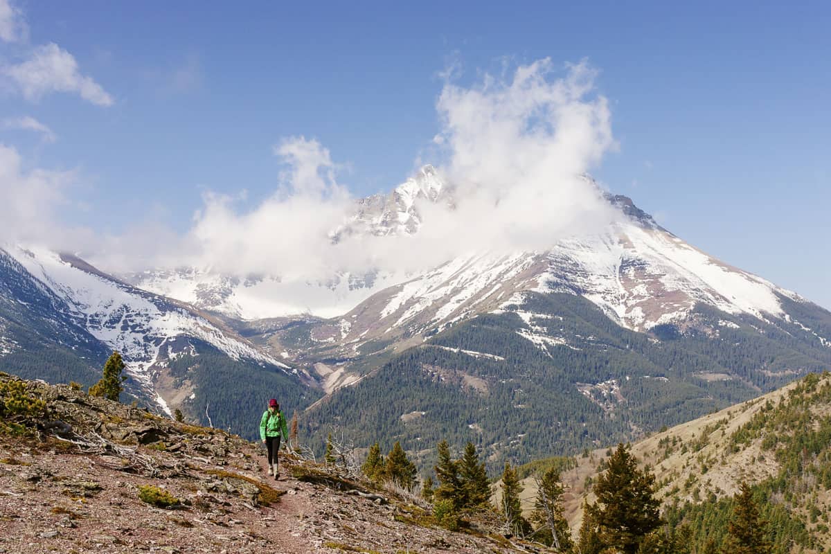 Hiker in Waterton