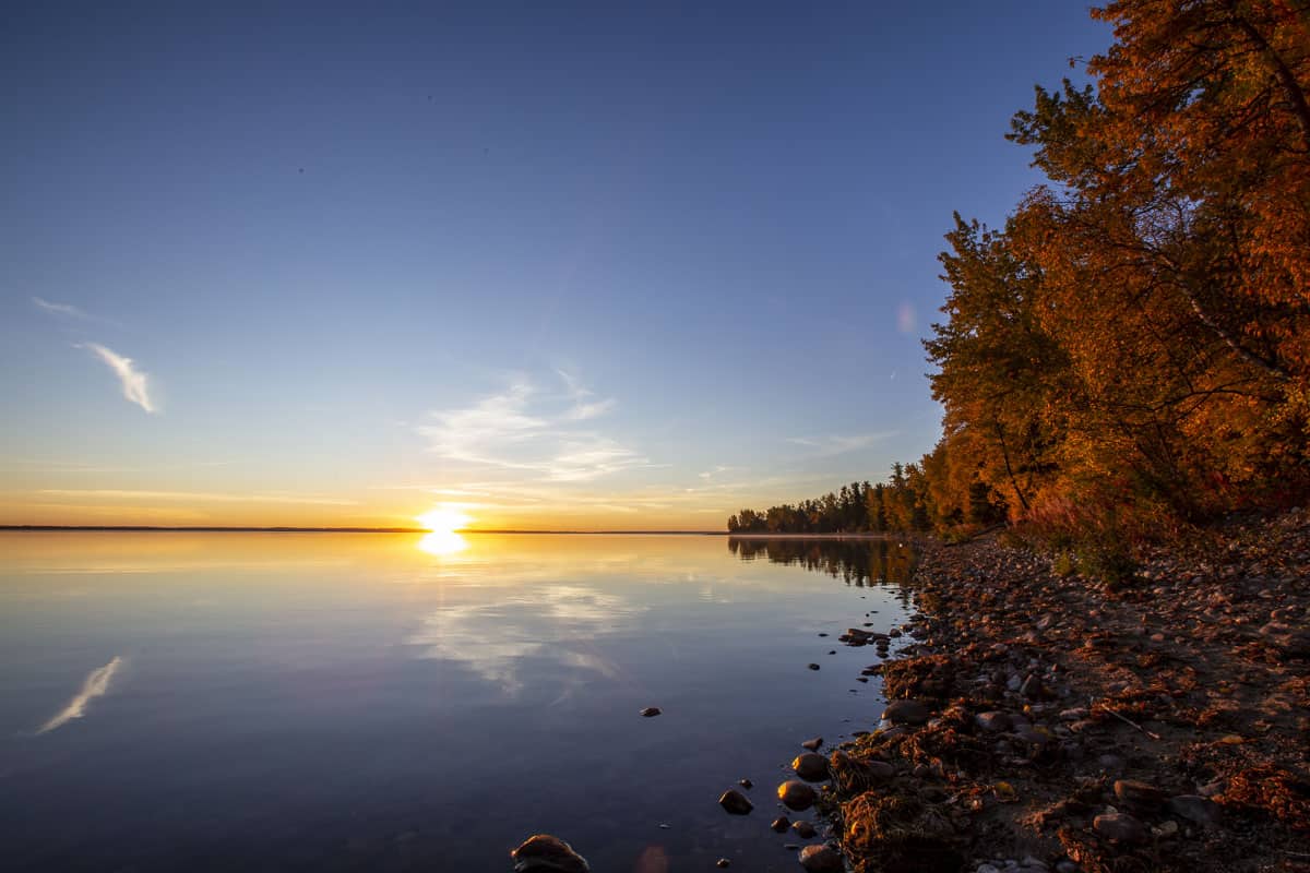 Pigeon Lake Beach Sunrise