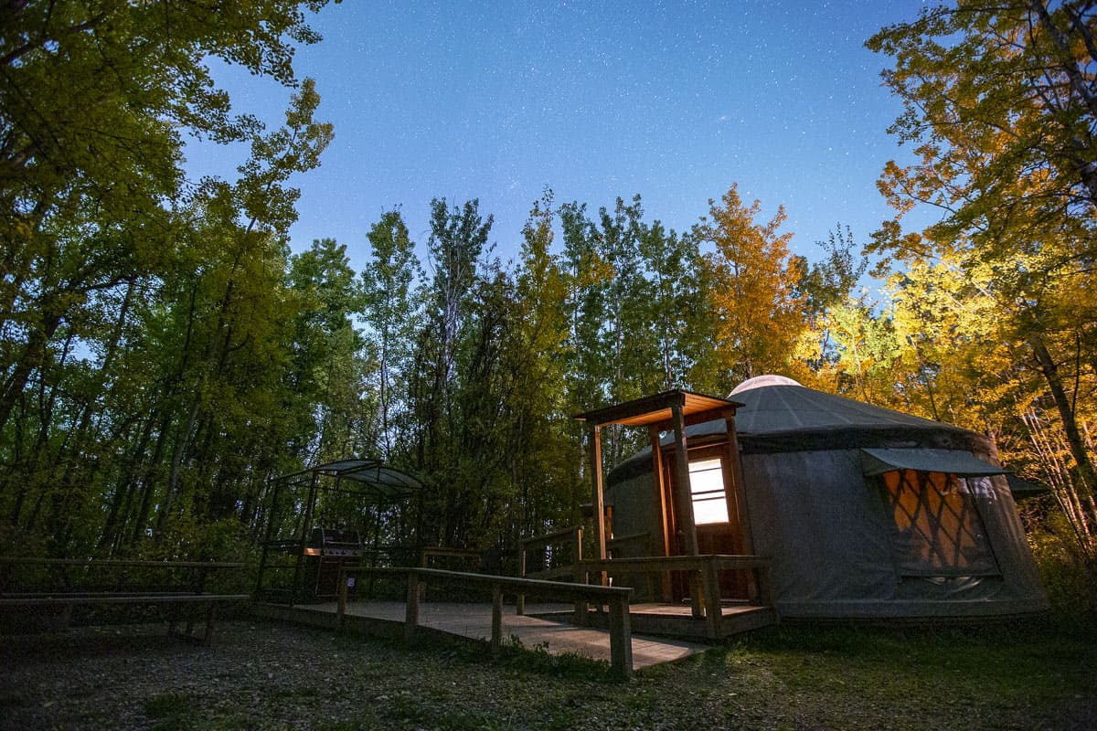 Pigeon Lake Comfort Camping Yurts