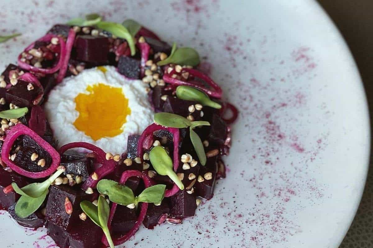 Bluff Beet Salad from River Cafe in Calgary. 