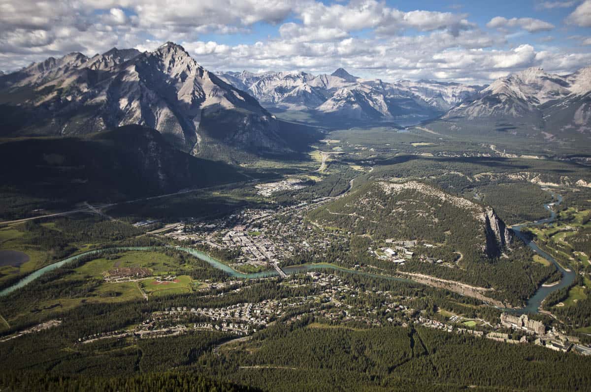 Aerial View of Banff