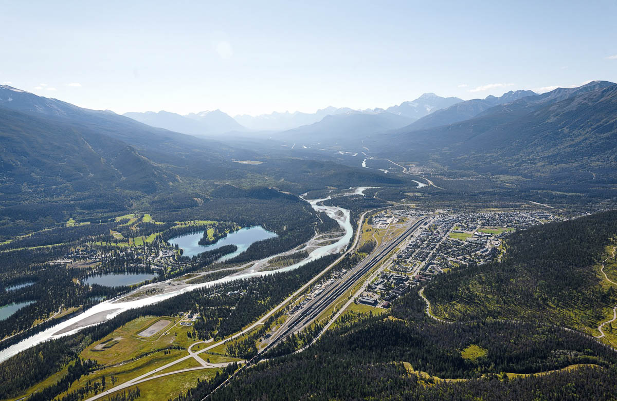 Aerial view of Jasper