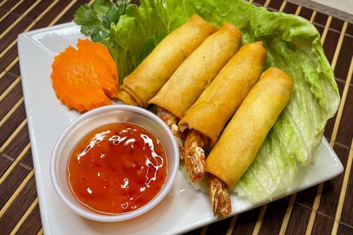 Golden shrimp spring rolls from Vietnamese Noodle House. 