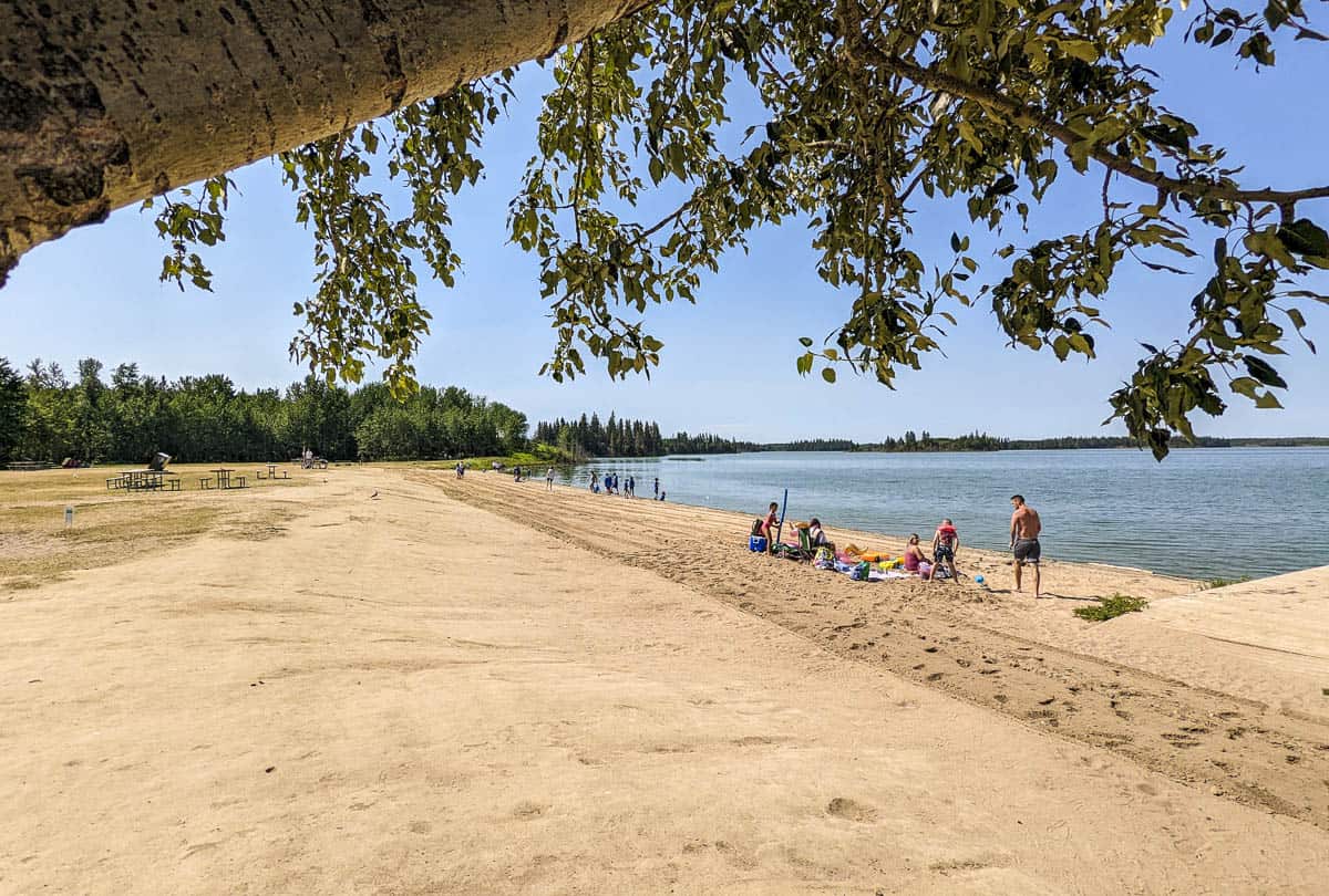 Beach at Lake Astotin