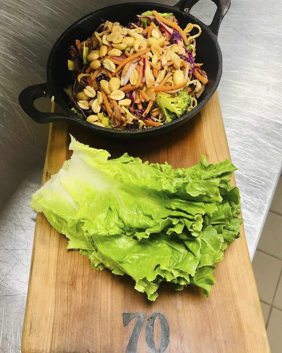Lettuce wraps from 70 Acre Brew in Sherwood Park