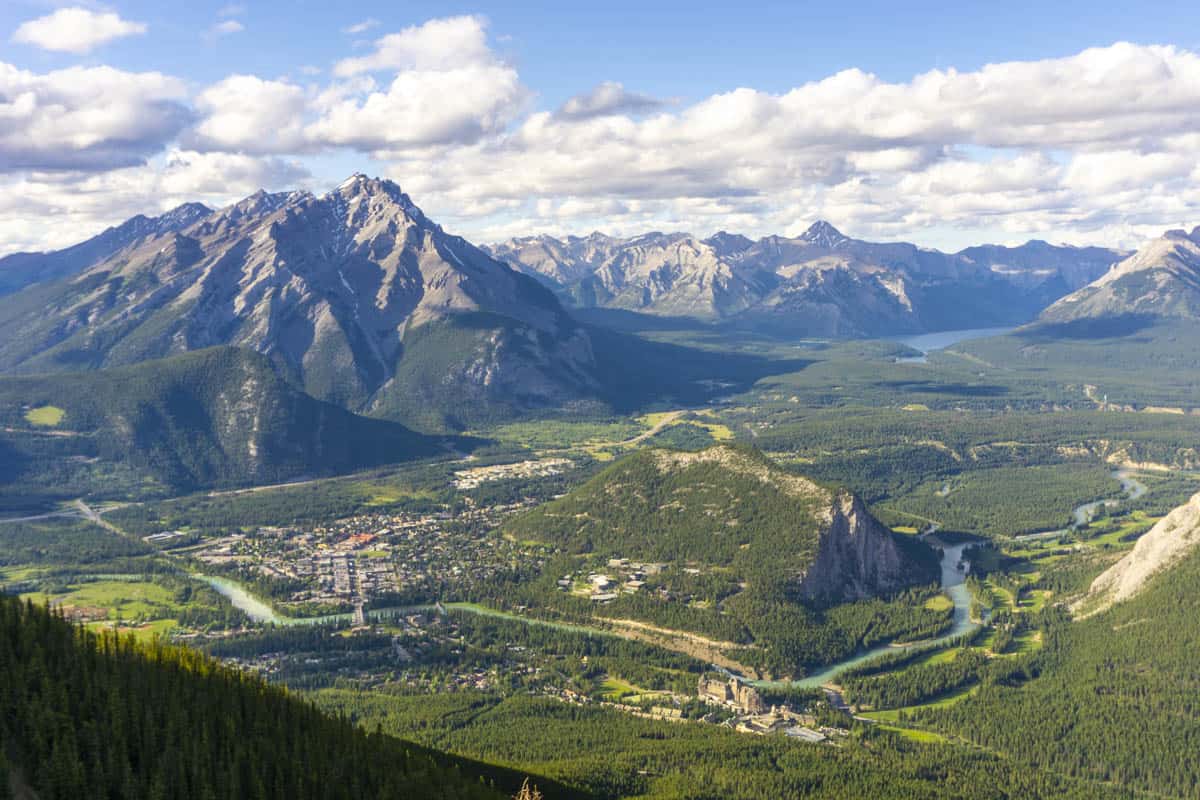 Banff Townsite from Above