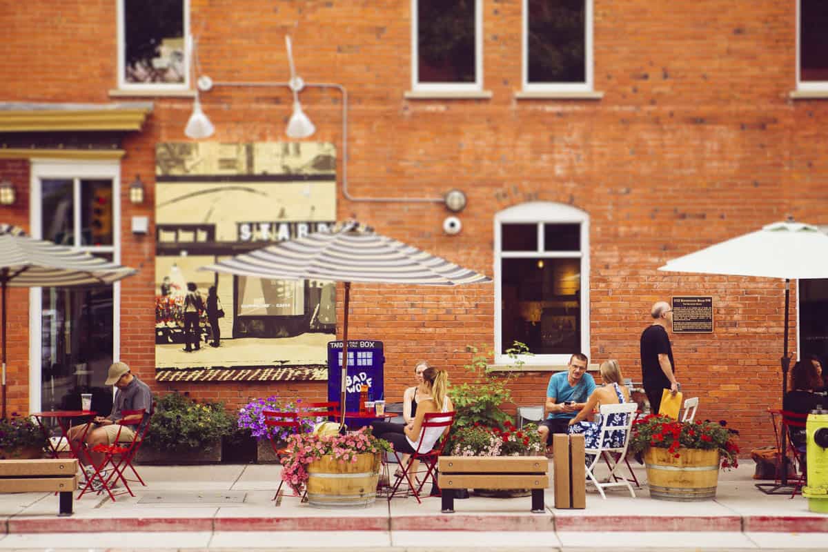 A trendy Calgary coffee shop in the Kensignton neighborhood