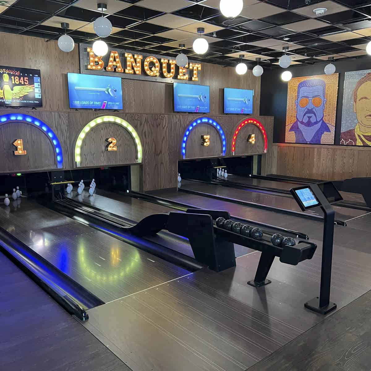 Duckpin bowling at the Banquet YYC