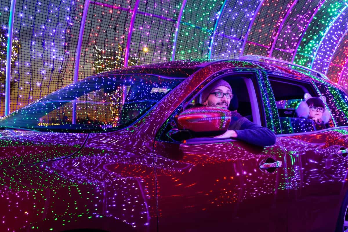 Drive-thru the Borealis Lights in St Albert