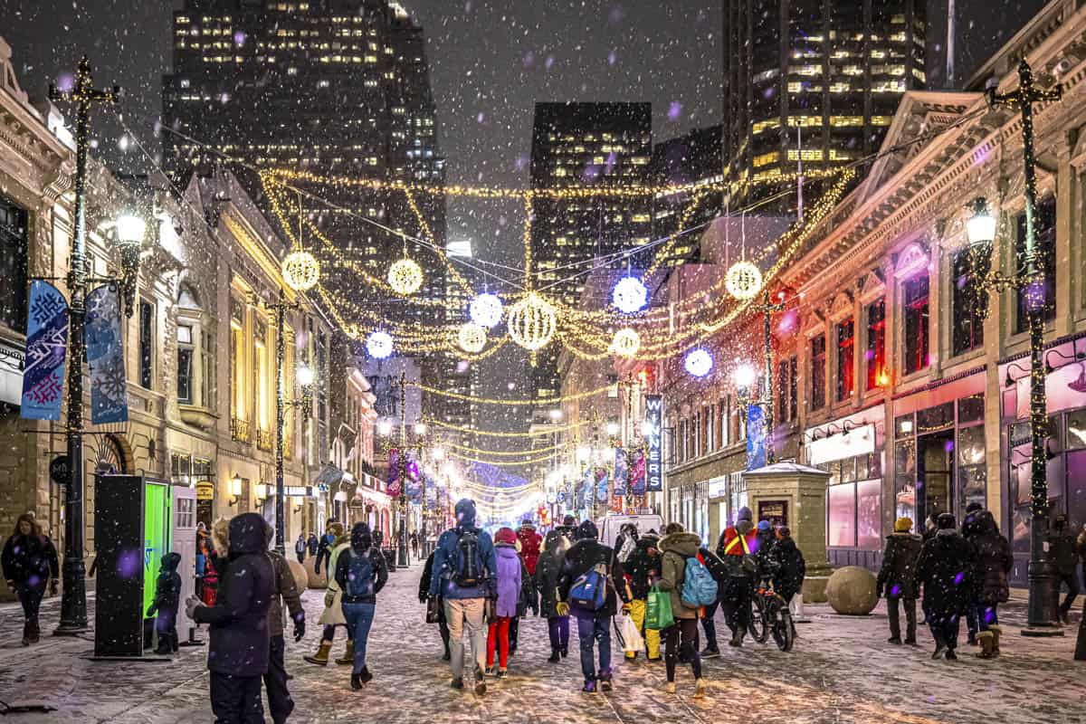 Christmas Lights on Stephen Avenue