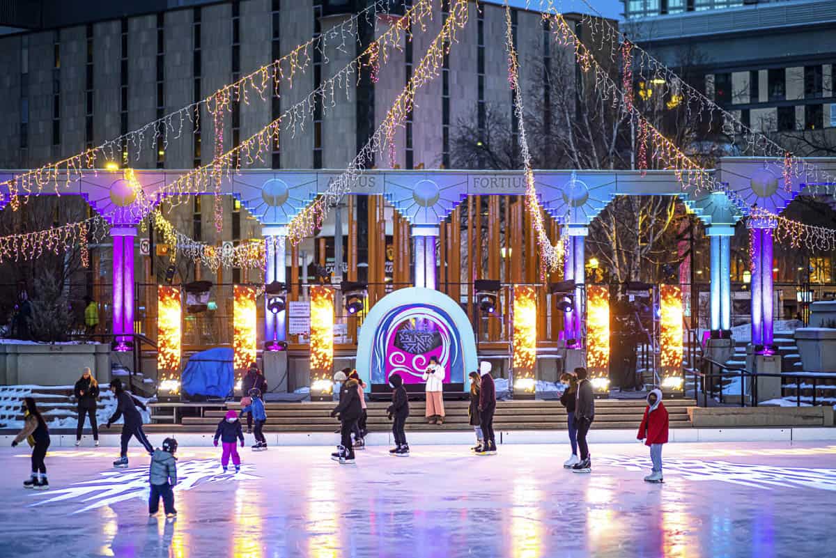 Olympic Plaza Ice Skating