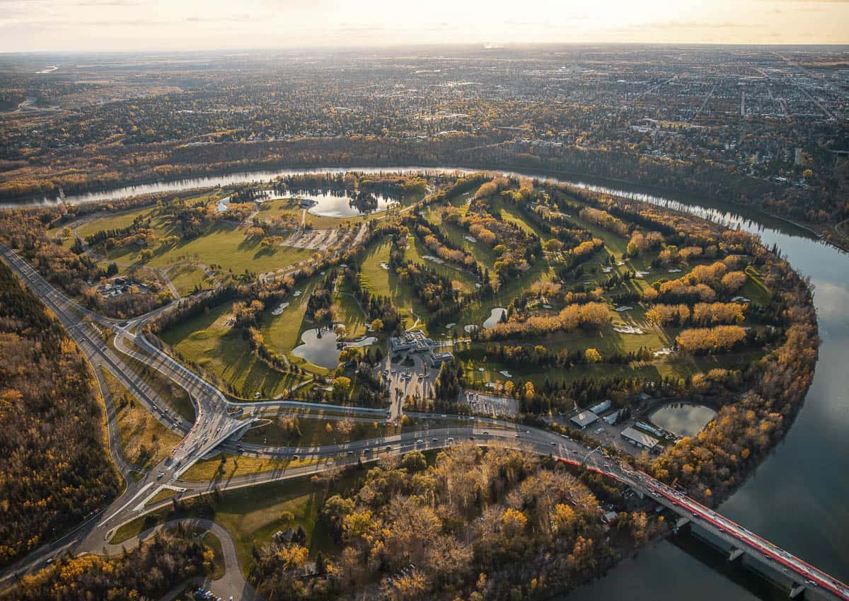 Aerial View of William Hawrelak Park