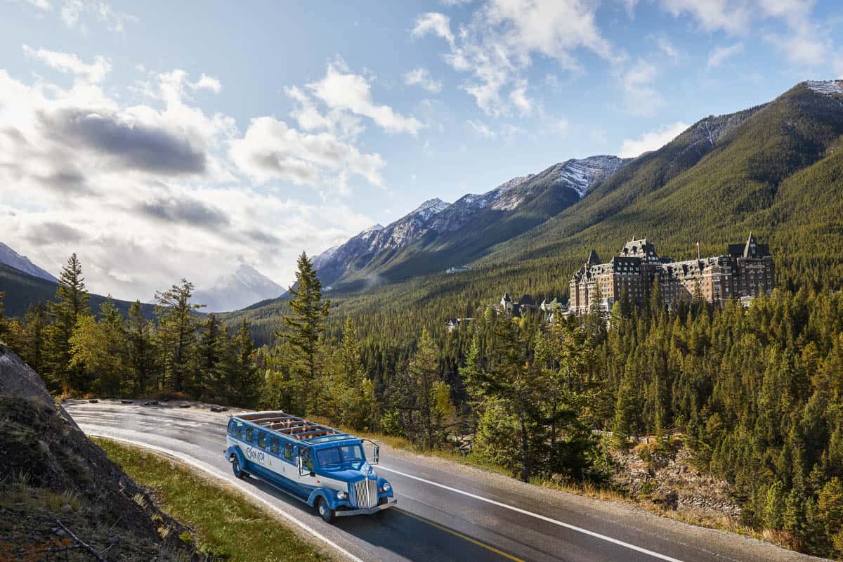Open Top Touring Tour in Banff National Park. 