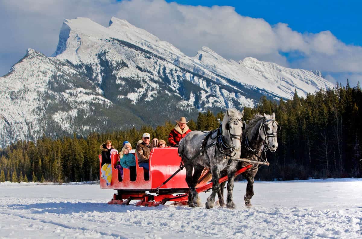 Sleigh Ride in Banff