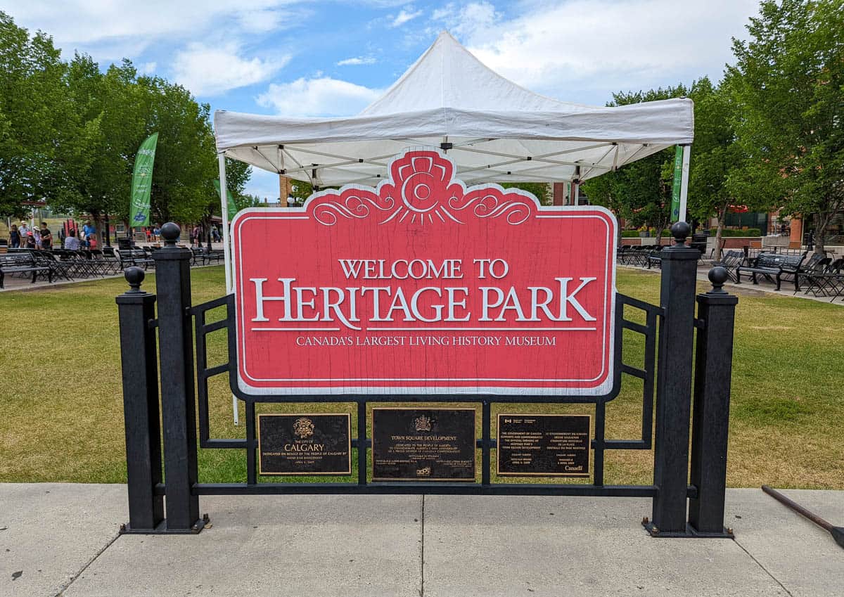 Heritage Park Welcome Sign