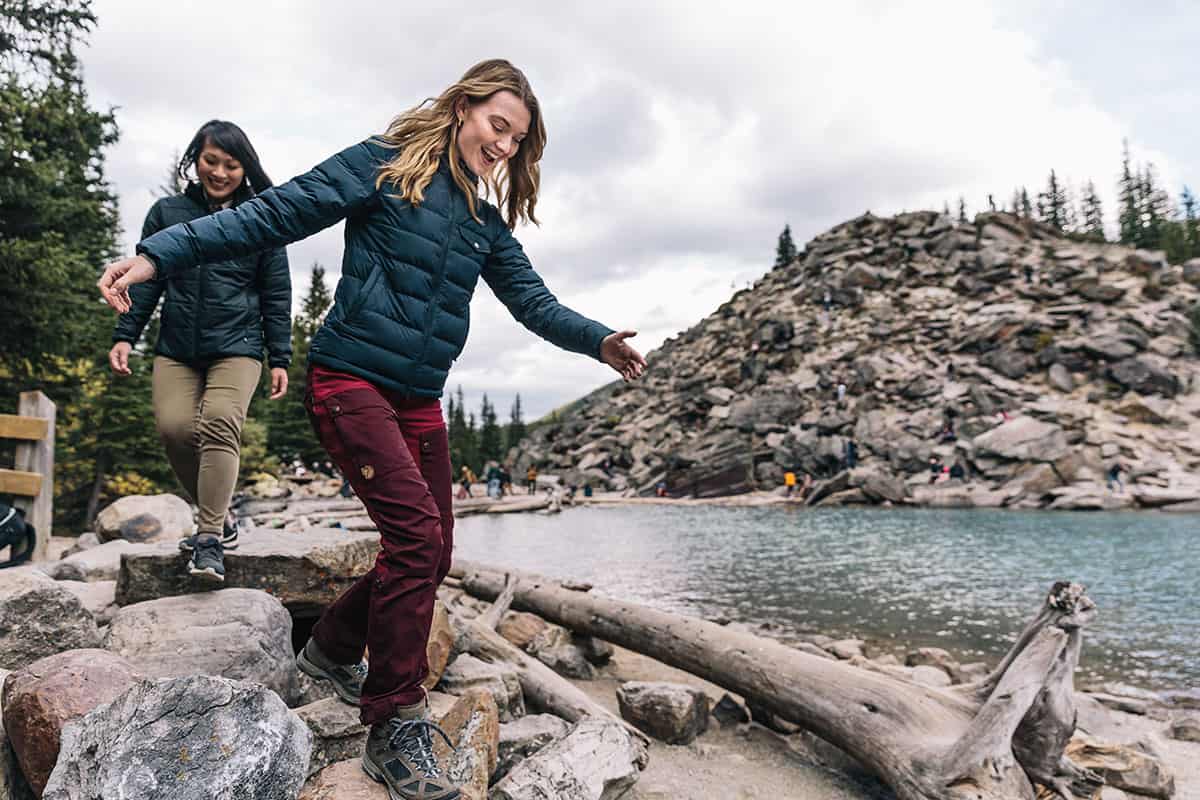 Hiking at Moraine Lake