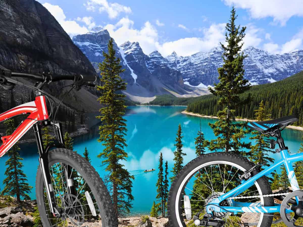 Mountain Bikes at Moraine Lake