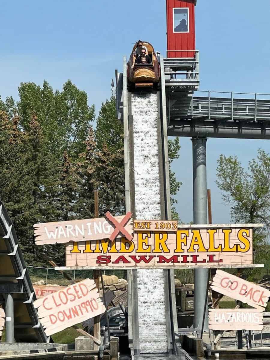 The log ride at Calaway Park, Calgary