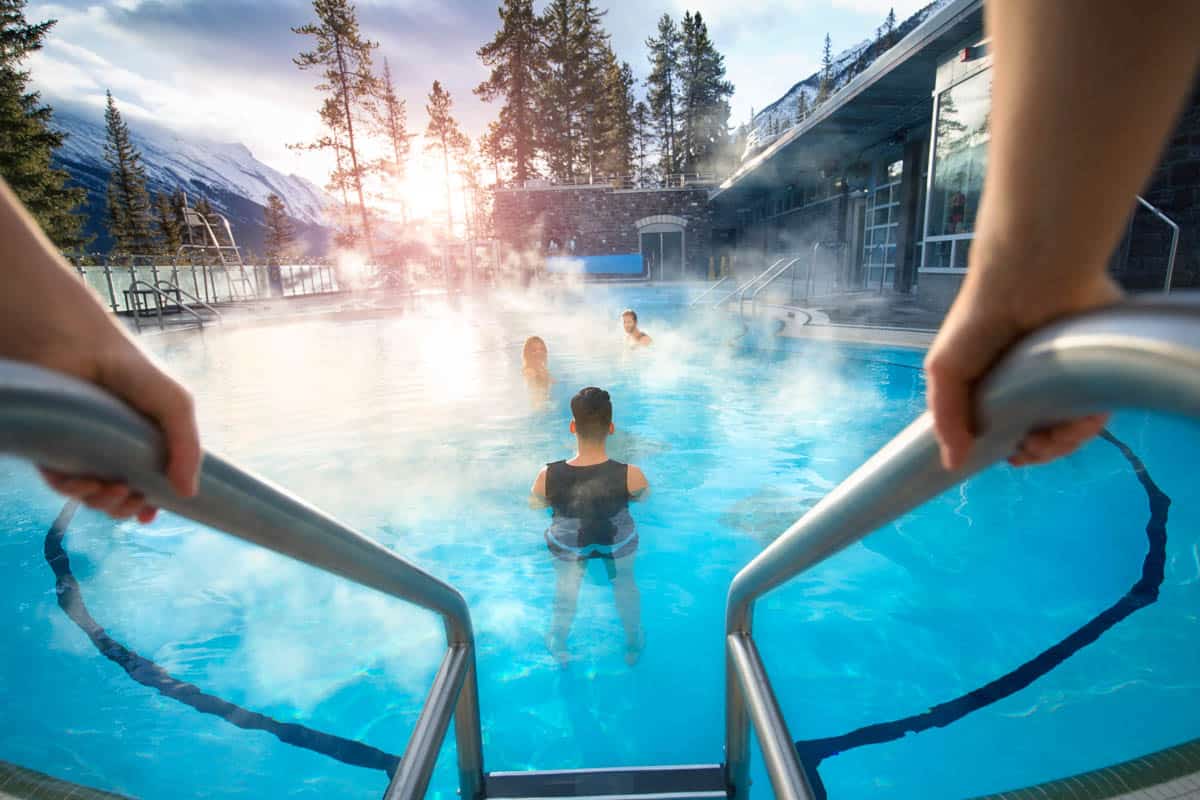 Complete Guide to the Banff Upper Hot Springs, pool entrance
