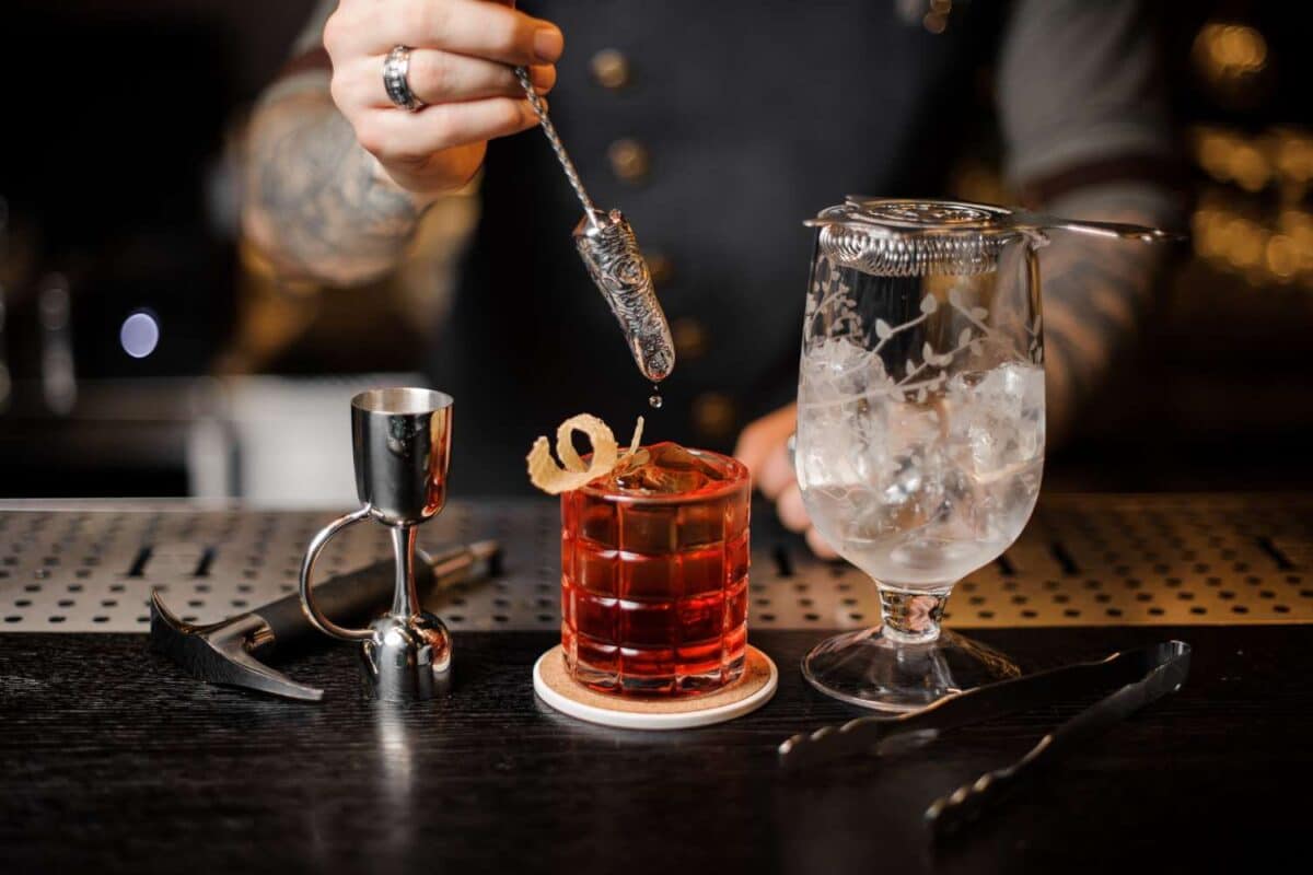 A bar at a Calgary Speakeasy