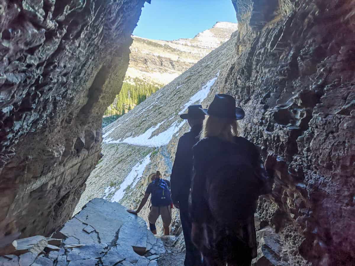 Crypt Lake Hike Tunnel