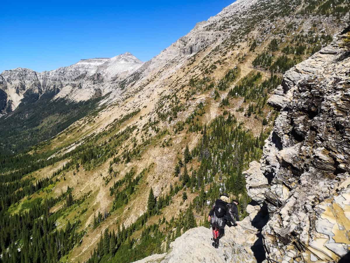 Chain Section on Crypt Lake Hike