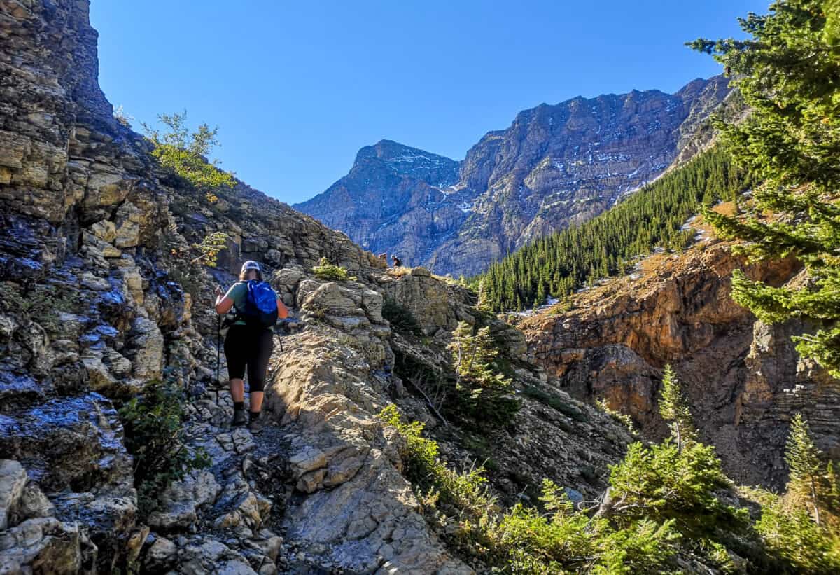 The hike to Crypt Lake