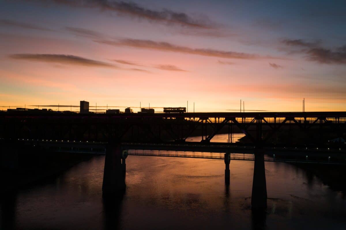 Edmonton at dusk