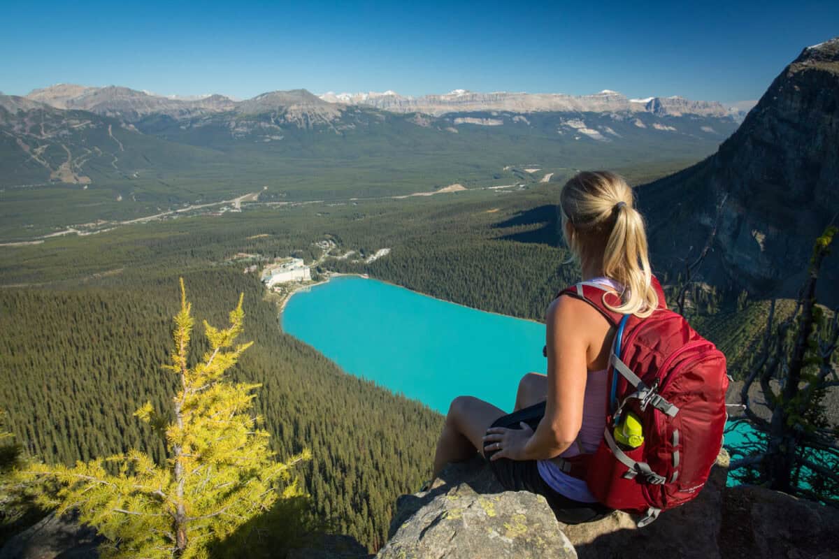 The viewpoint from Big Beehive Trail