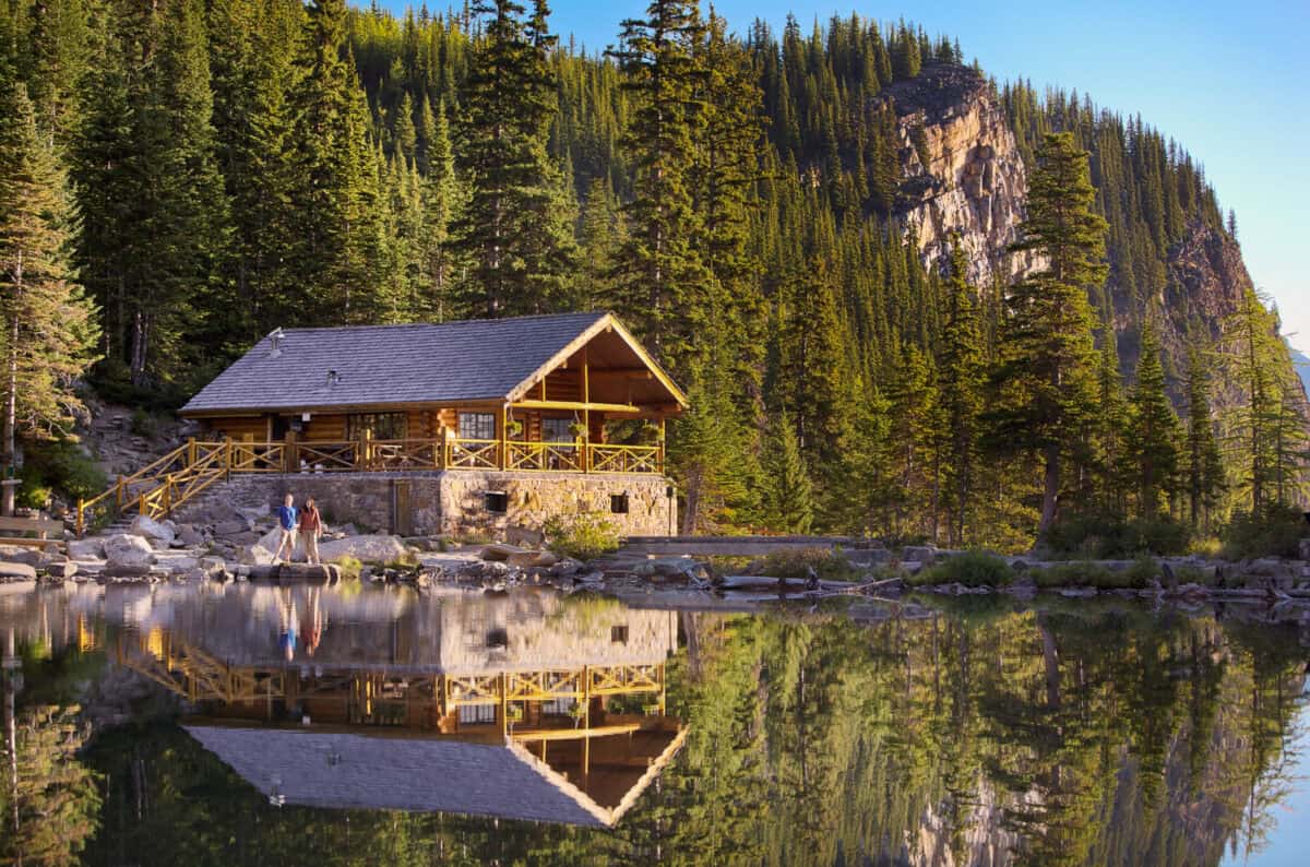 Scenic Shot Lake Agnes Tea House